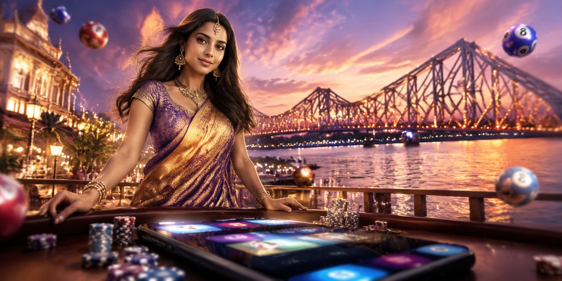 Lottery draws near Howrah Bridge in Kolkata